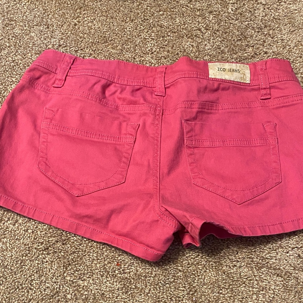 ZCO Jeans Hot Pink Women's Denim Shorts - Picture 3 of 3